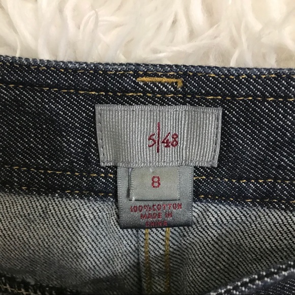 5/48 Wide Leg Fringed Jeans - Picture 4 of 4